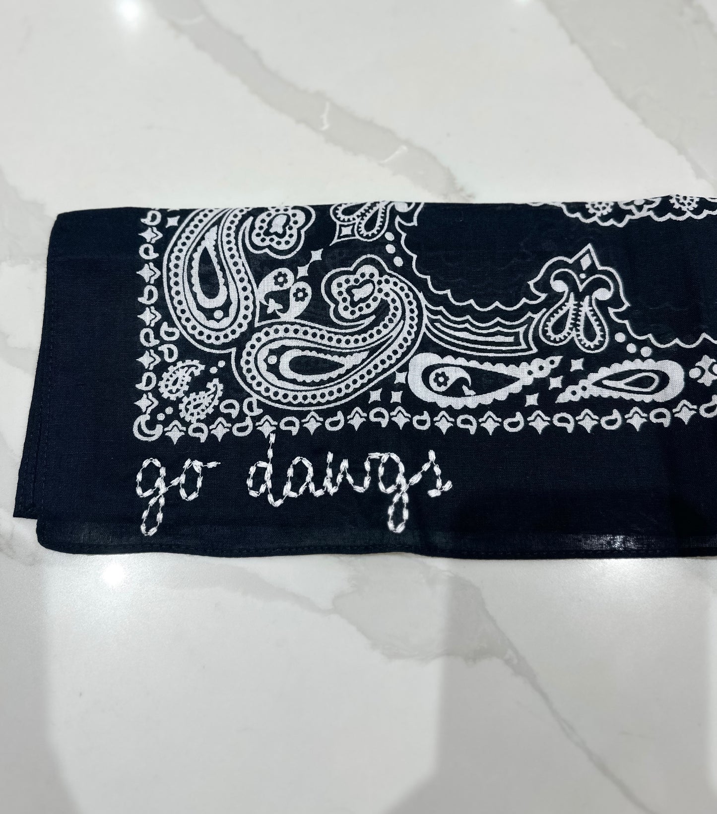 Go Dawgs Embroidered Bandana