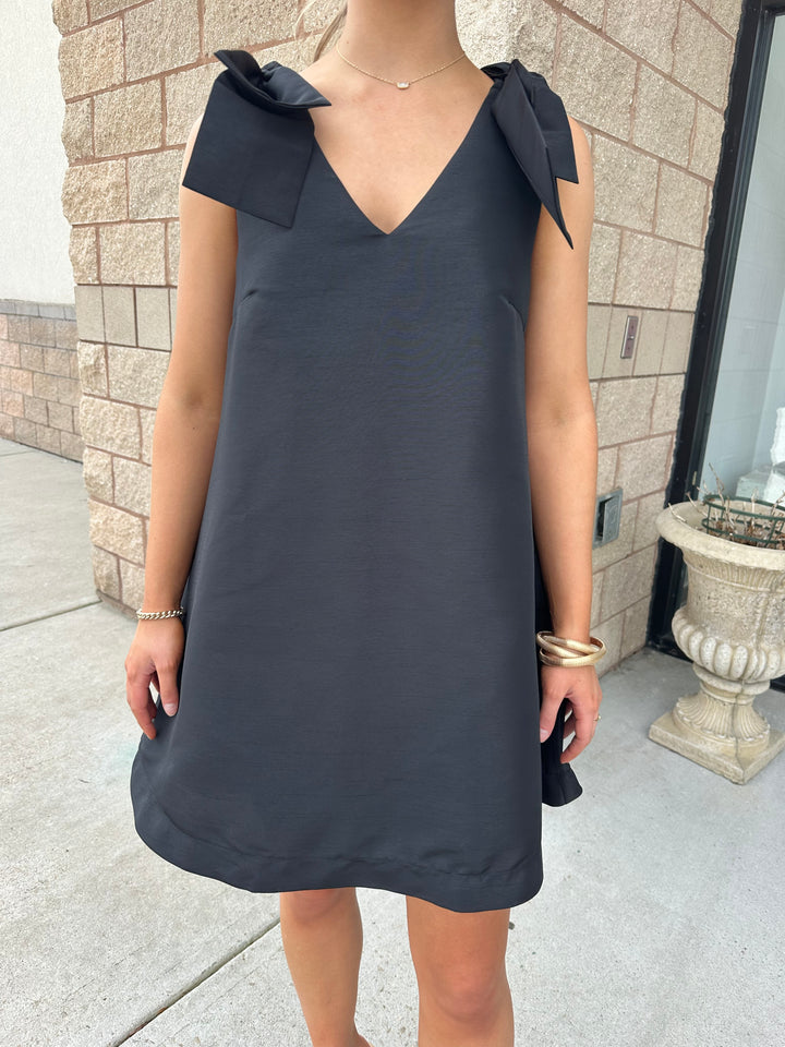 Alani Bow Trapeze Mini Dress