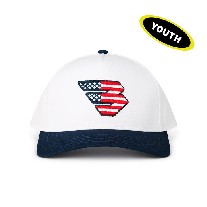 Burlebo Youth Patriotic Flying B Hat - Navy