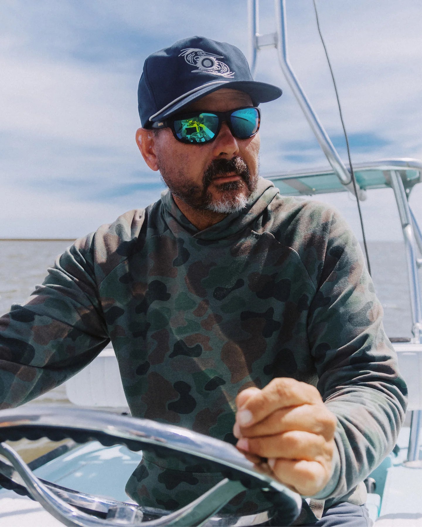 Free Fly Men’s Great Blue Snapback Hat - Dark Navy