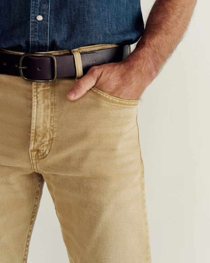 Tecovas Men’s Slim Straight Stretch Twill Pant - Khaki