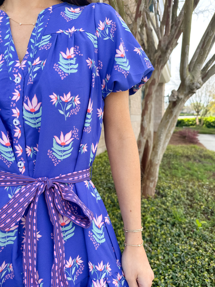 Addison Dress - Petal Keepsake Blue