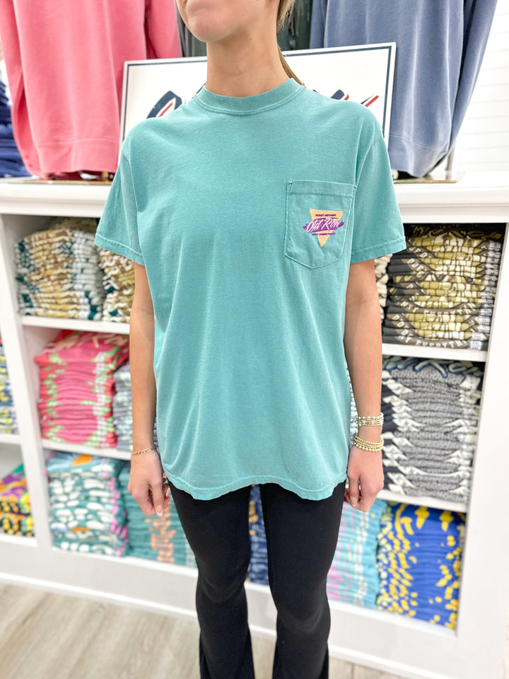 Old Row Retro Triangle Pocket S/S T-Shirt - Seafoam