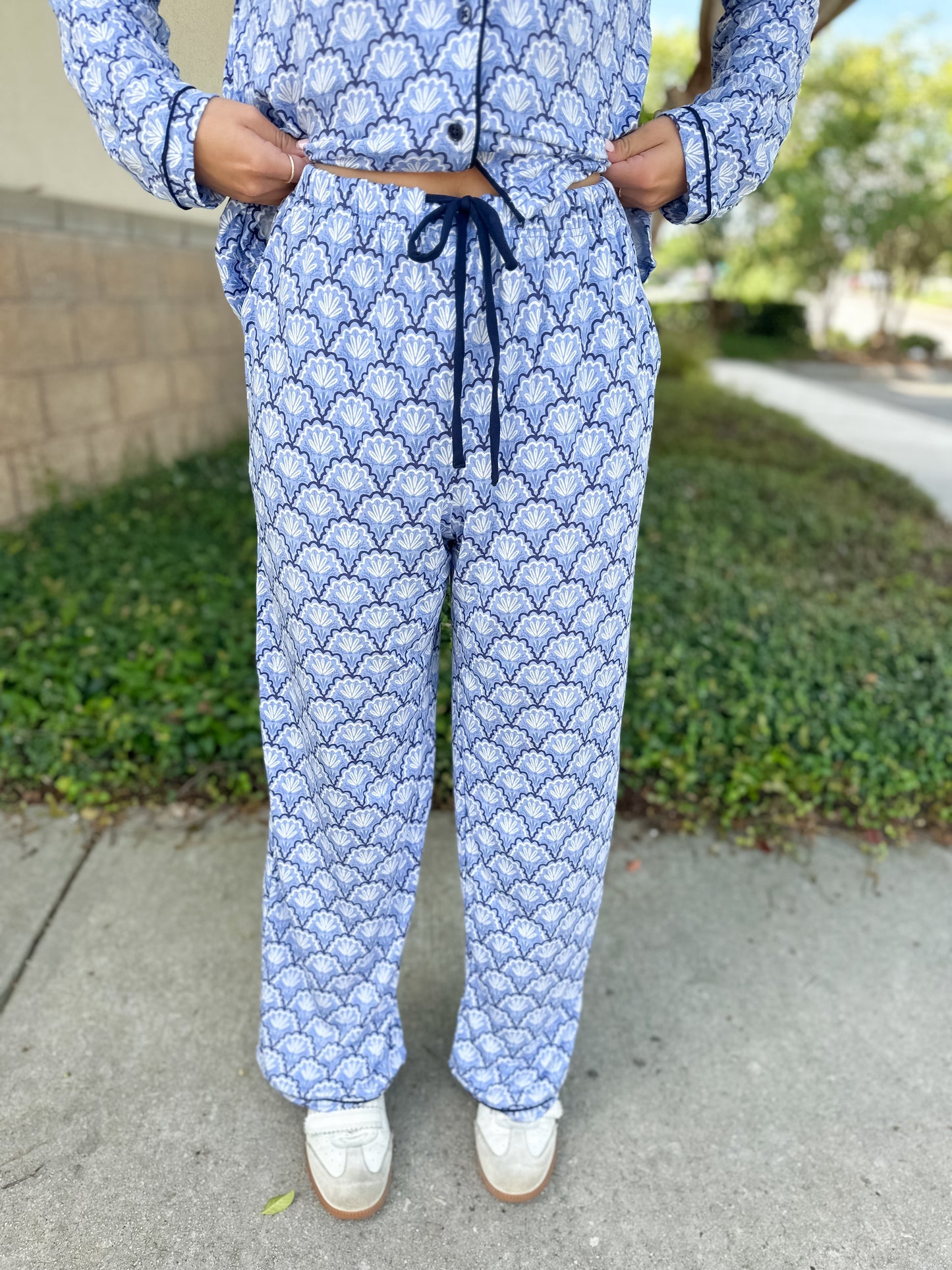 Charlotte Second Glance Pajama Pant Set - Blue