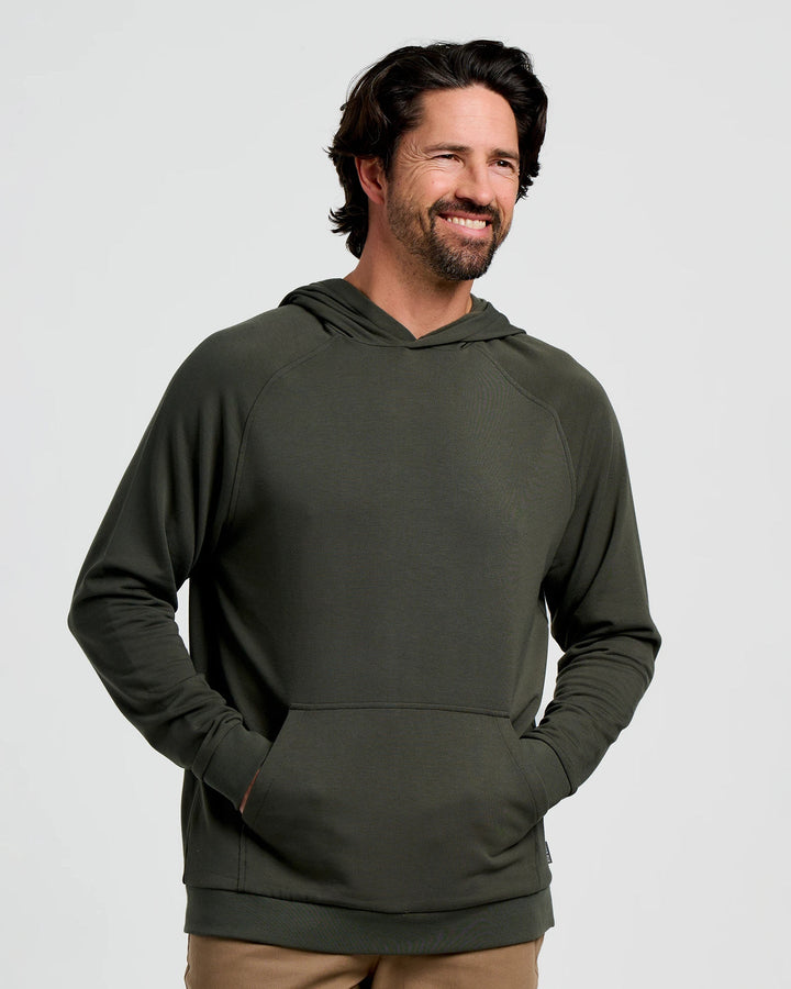 FreeFly Men’s Bamboo Lightweight Fleece Hoodie - Dark Forest