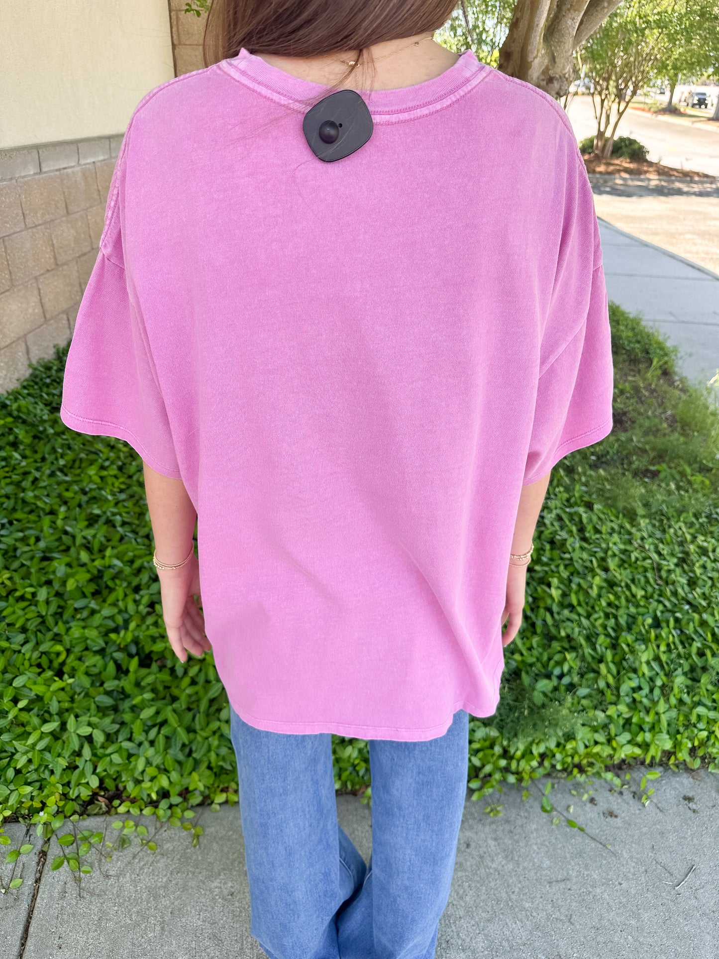 Hana Basic Tee - Fuchsia