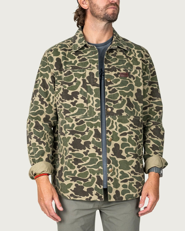 Marsh Wear Men’s The Delano Shacket - Green Mallard Camo