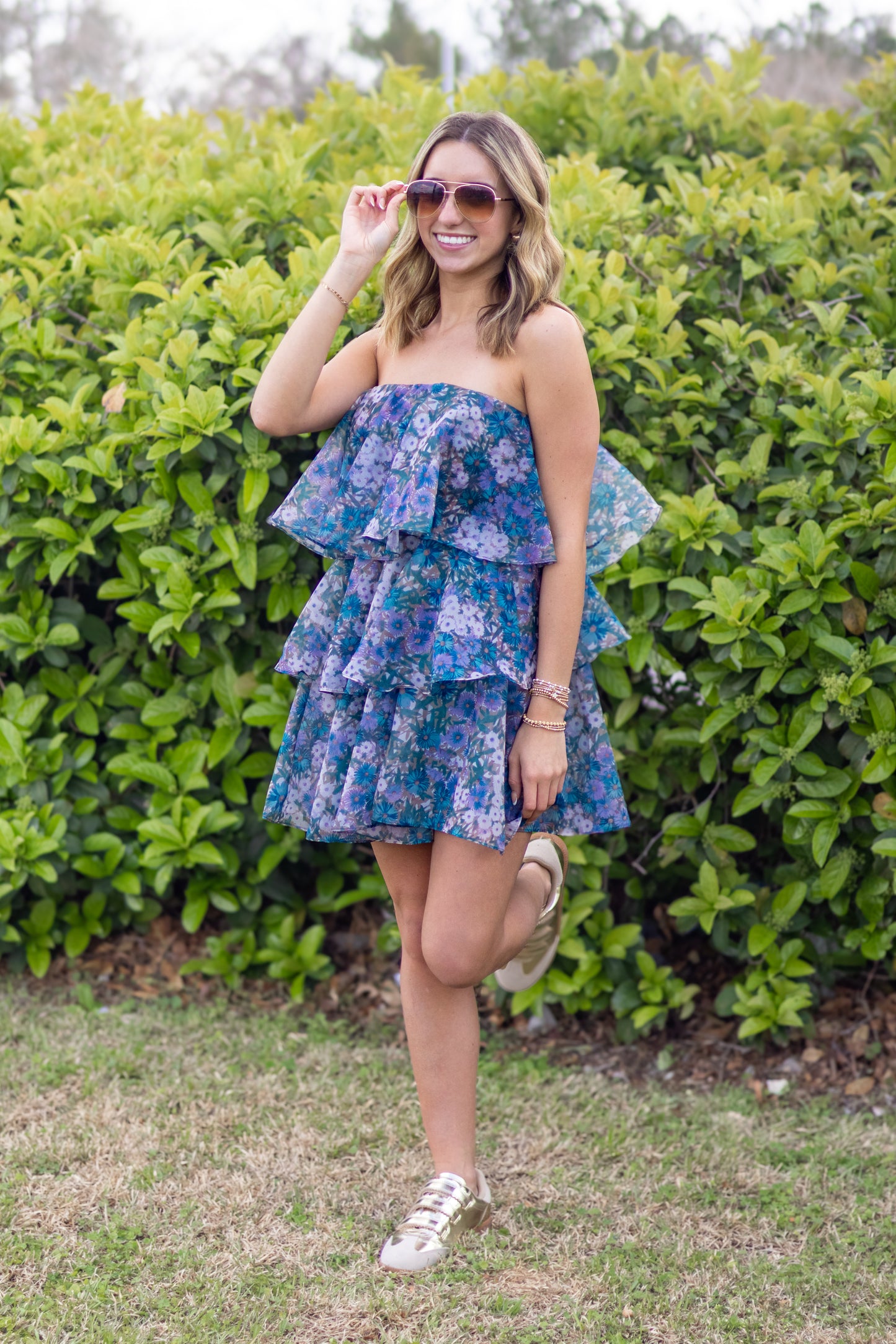 London Ruffled Mini Dress