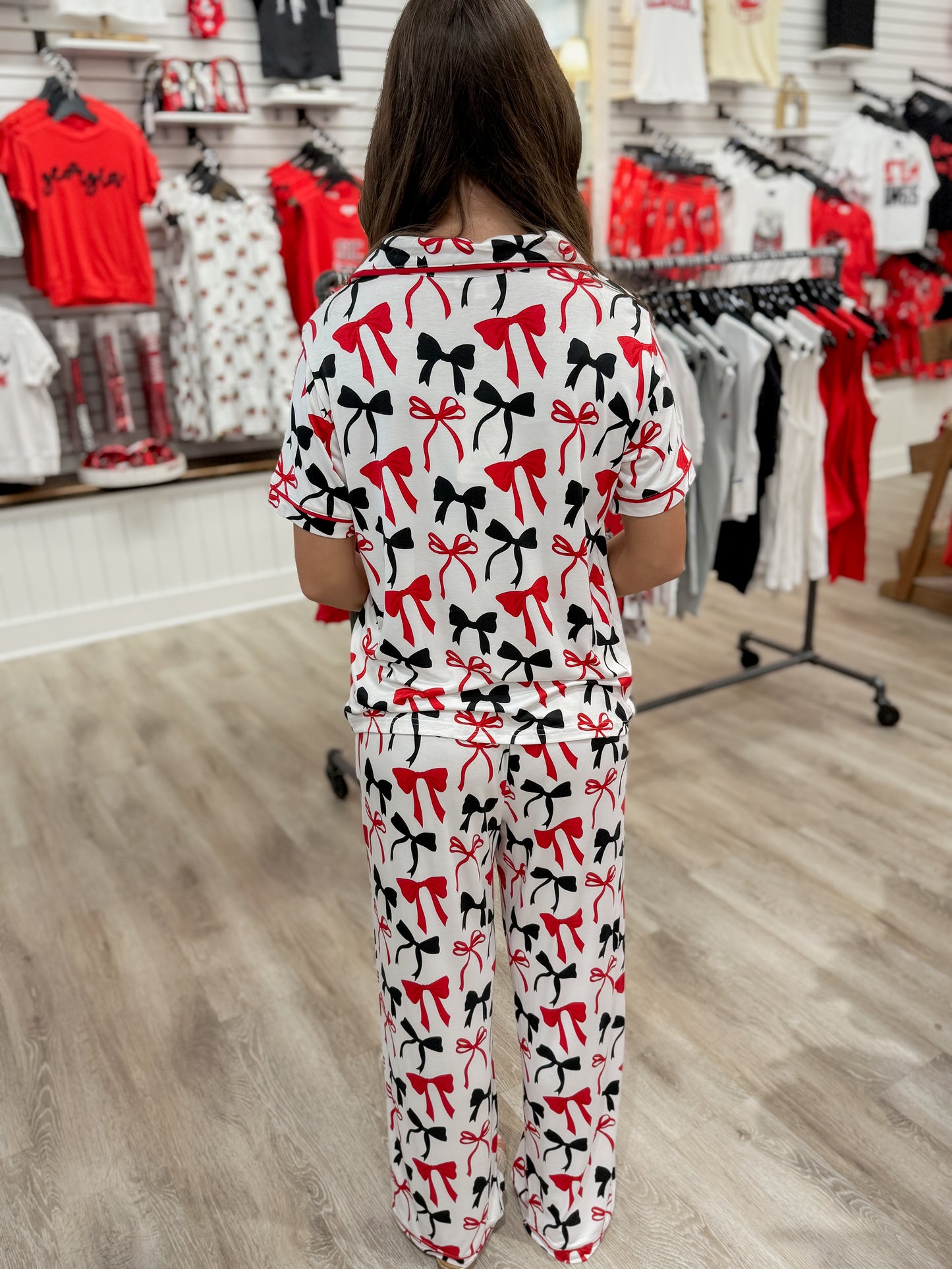 Go Dawgs Bow Pajamas
