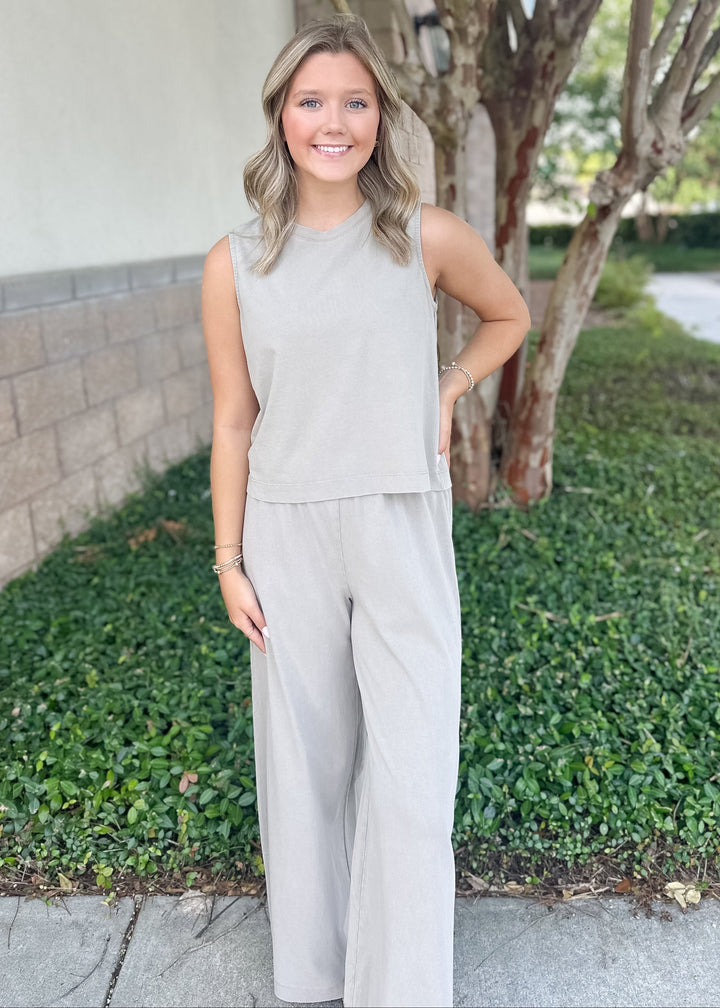 Sloane Jersey Muscle Tank - Retreat