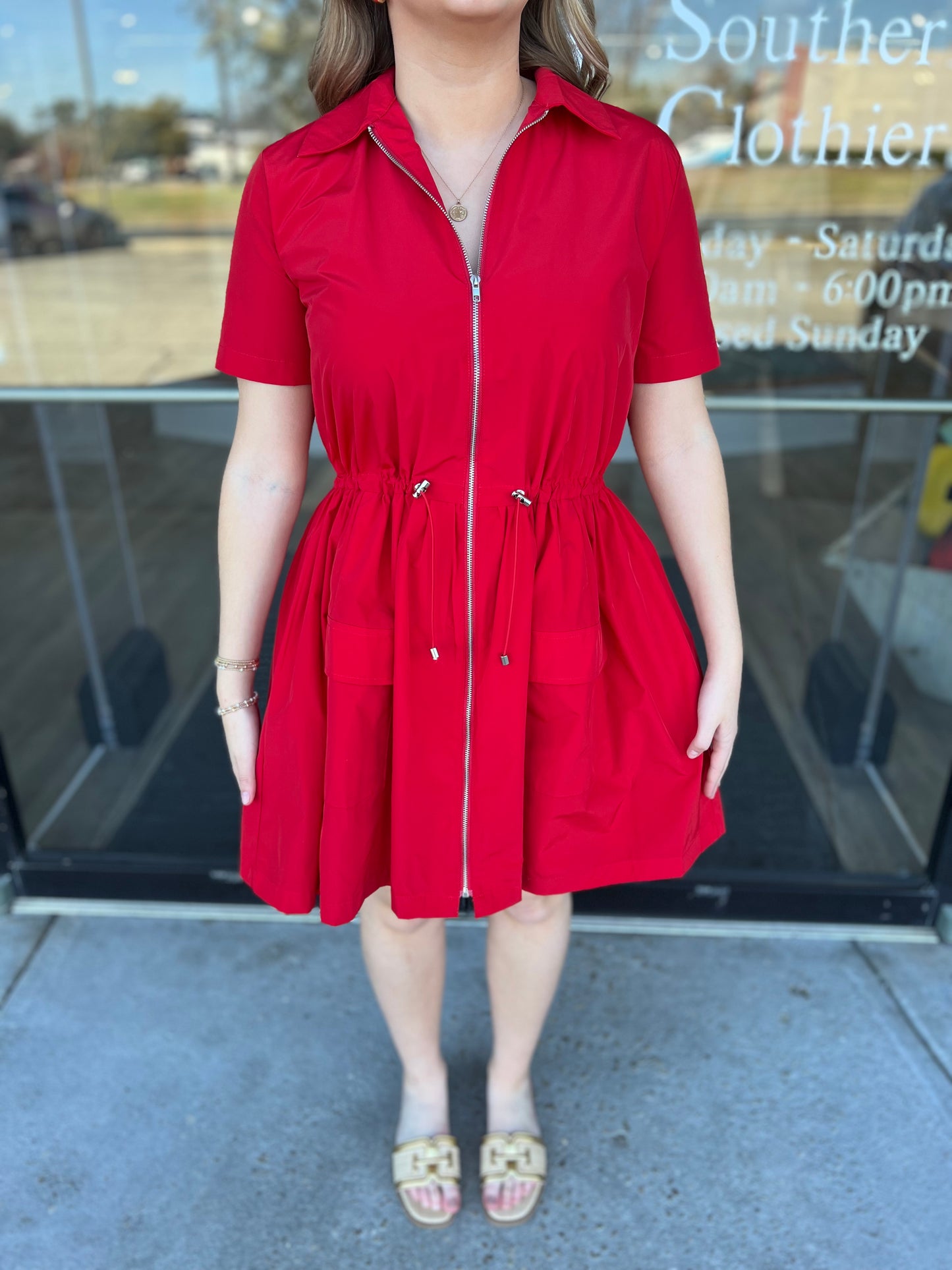 Sustella Cinch Pocket Dress