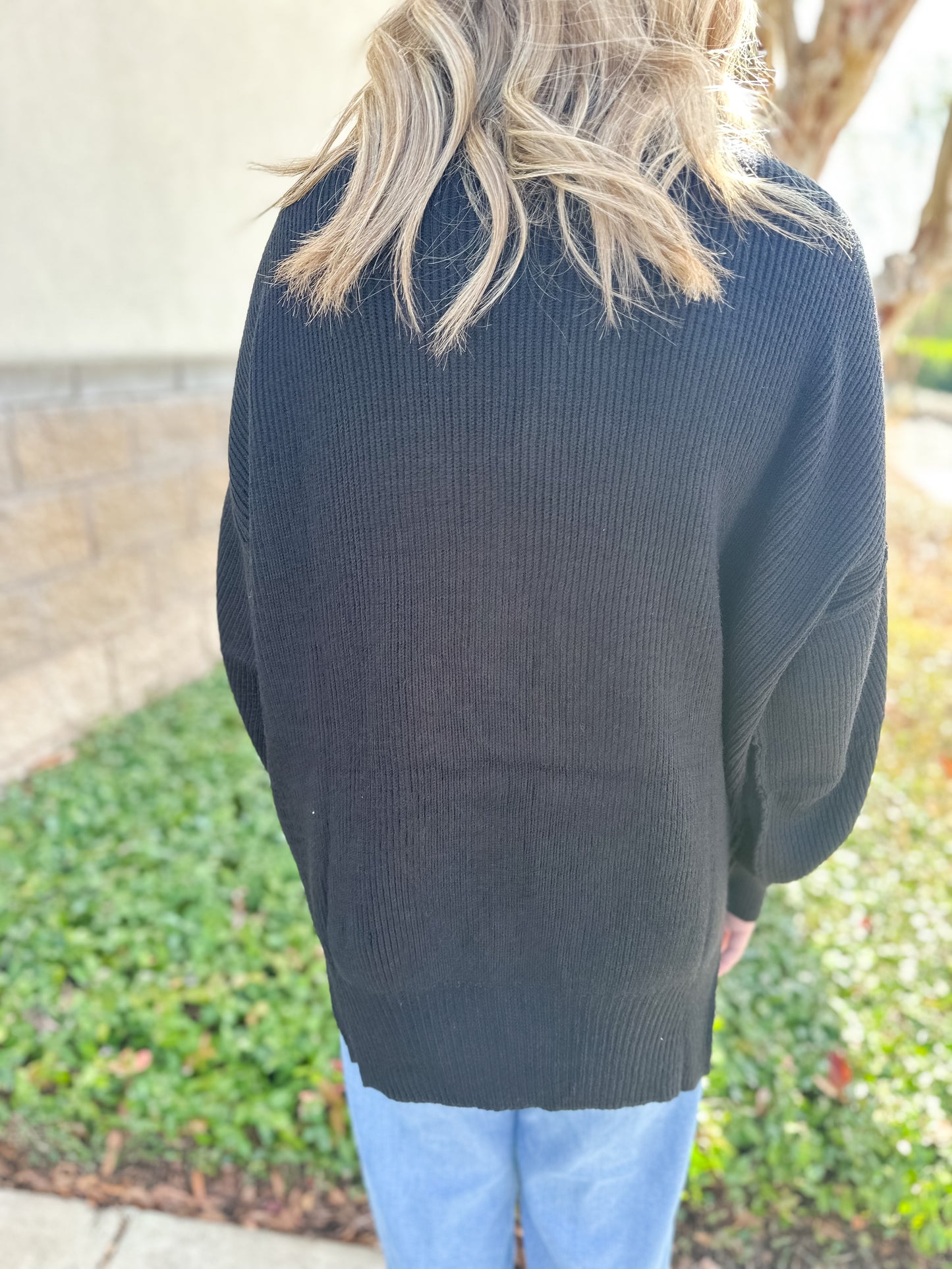 Hunter Ribbed Mock Neck Sweater