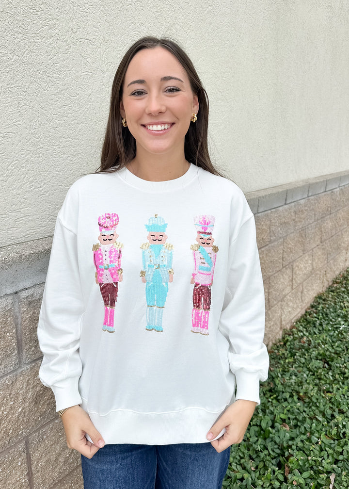 MS Sarah Sweatshirt - Three Nutcrackers
