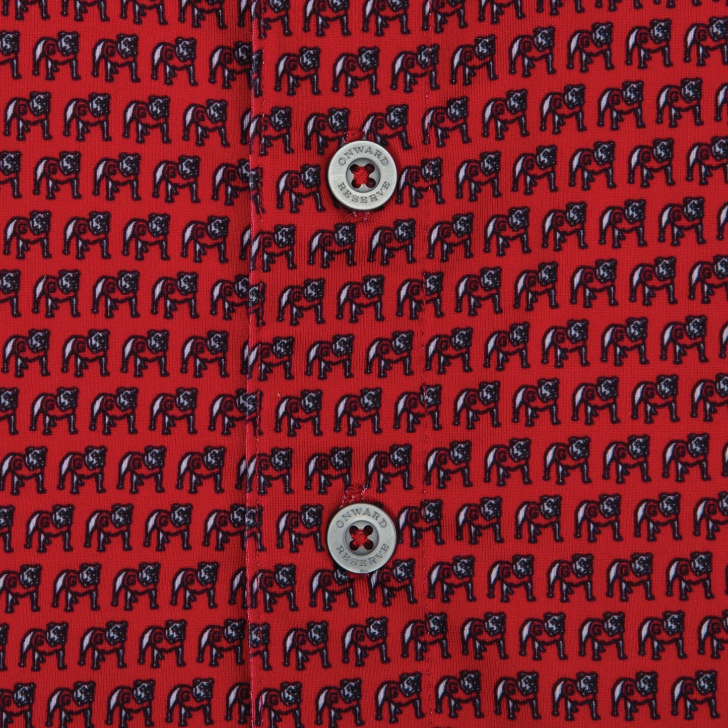 Onward Reserve UGA Standing Bulldog Printed Polo - Red