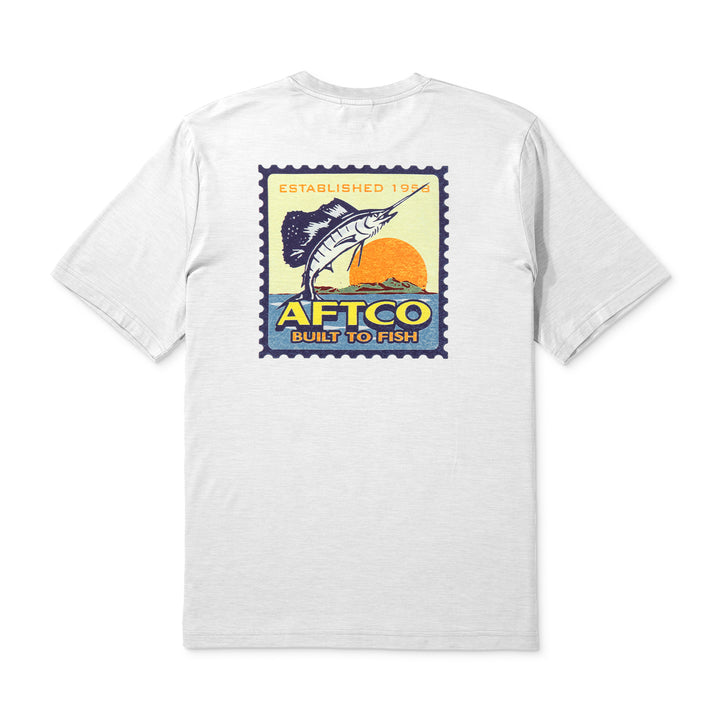 Aftco Men’s Greetings UVX S/S Tee - Athletic Heather