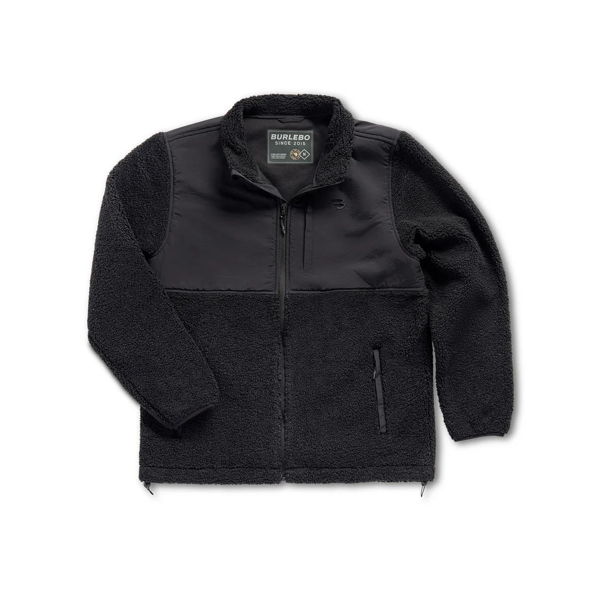 Burlebo Sherpa Full-Zip Jacket - Black