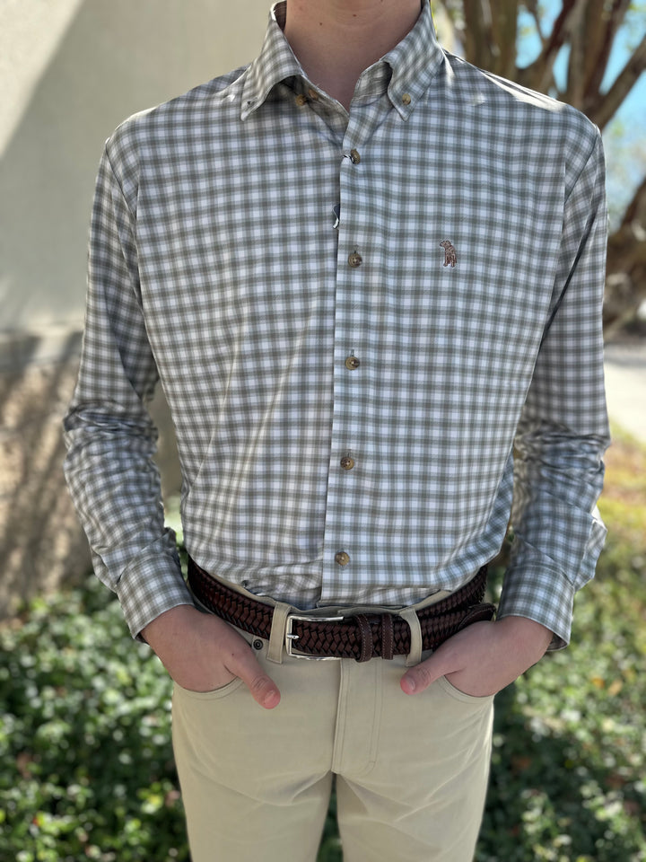 S. Casanova F25 Bryant Check Button Down