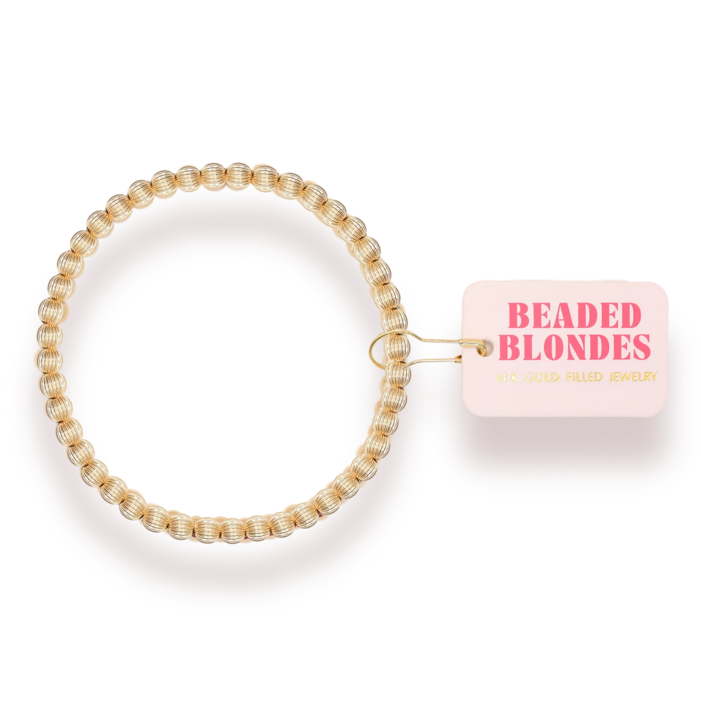Beaded Blondes Serenity 4MM Fluted Bracelet