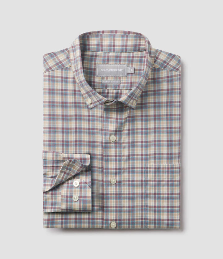 SSCO Men’s Ridgeside Plaid Button Down - Desert Frost