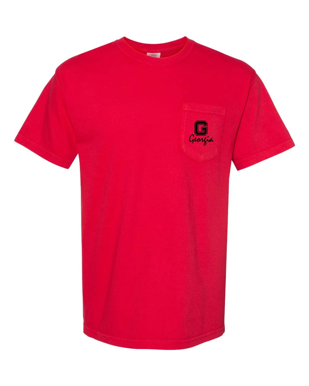 CB UGA Hunker Down S/S Pocket T-Shirt - Red