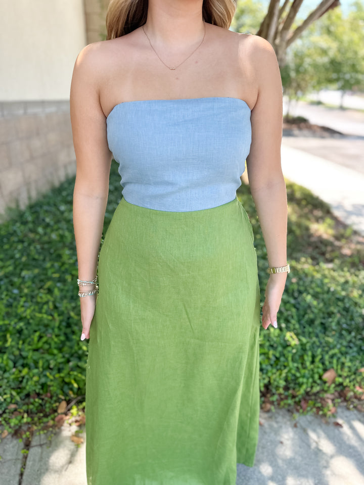 Hailey Colorblock Maxi Dress
