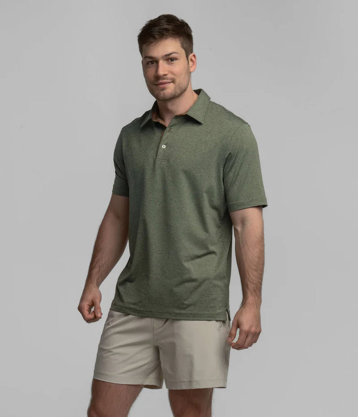 SSCO Men’s Grayson Heather Polo - Thyme