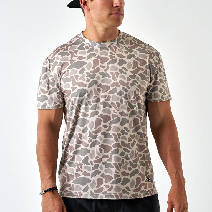 Burlebo Men’s Go To Tee - Classic Deer Camo