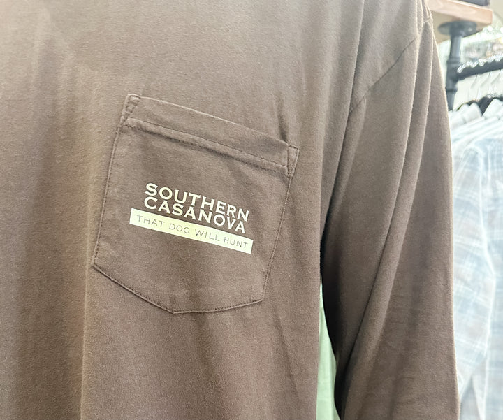 S. Casanova Vintage Decoys L/S T-Shirt - Dark Brown