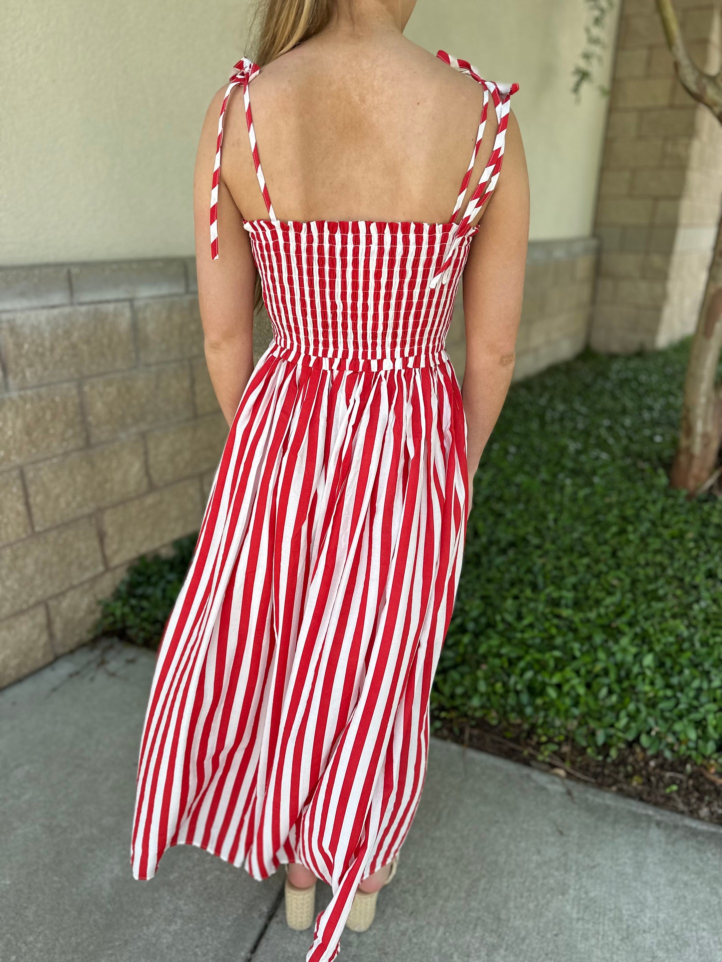 Serena Striped Maxi Dress