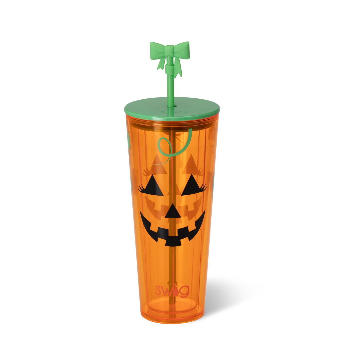Swig Plastic Tumbler 24oz - Boo Crew Pumpkin