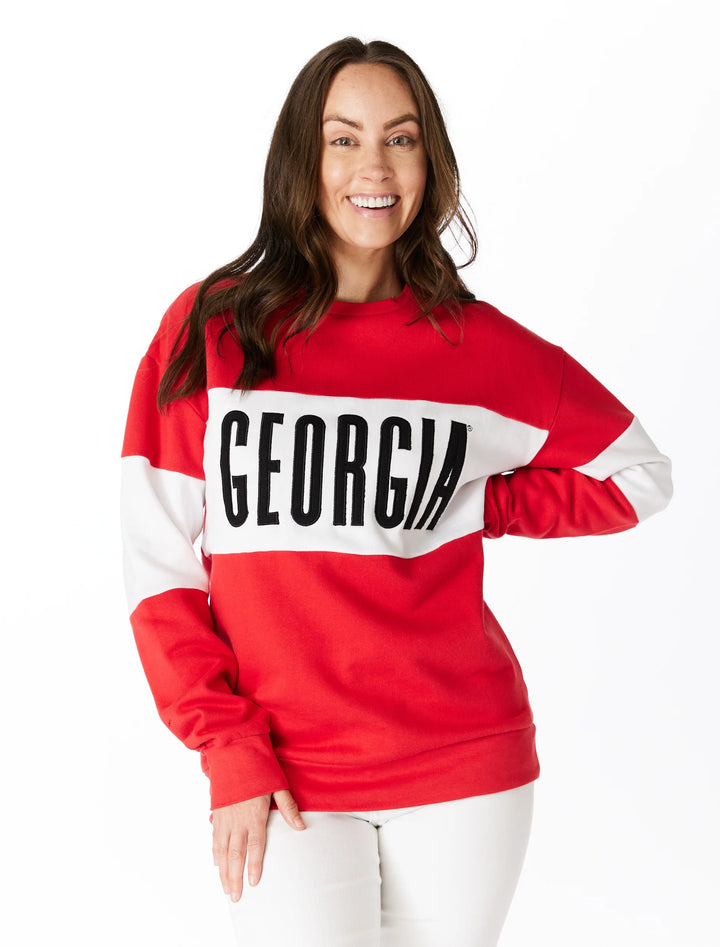 Georgia Colorblock Sweatshirt