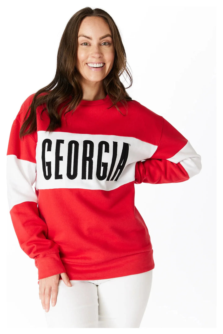 Georgia Colorblock Sweatshirt