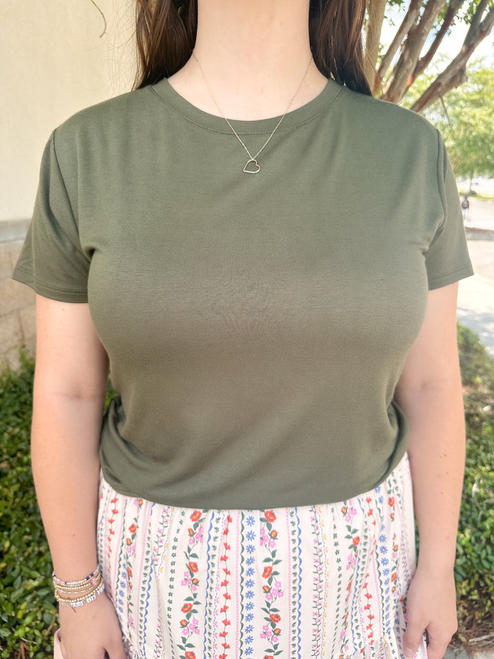 Gale Crew Top - Olive