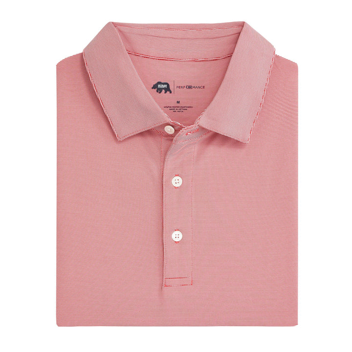 Onward Reserve Hairline Stripe Polo - Red