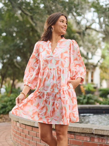 Cooper Dress - Botanical Bliss White