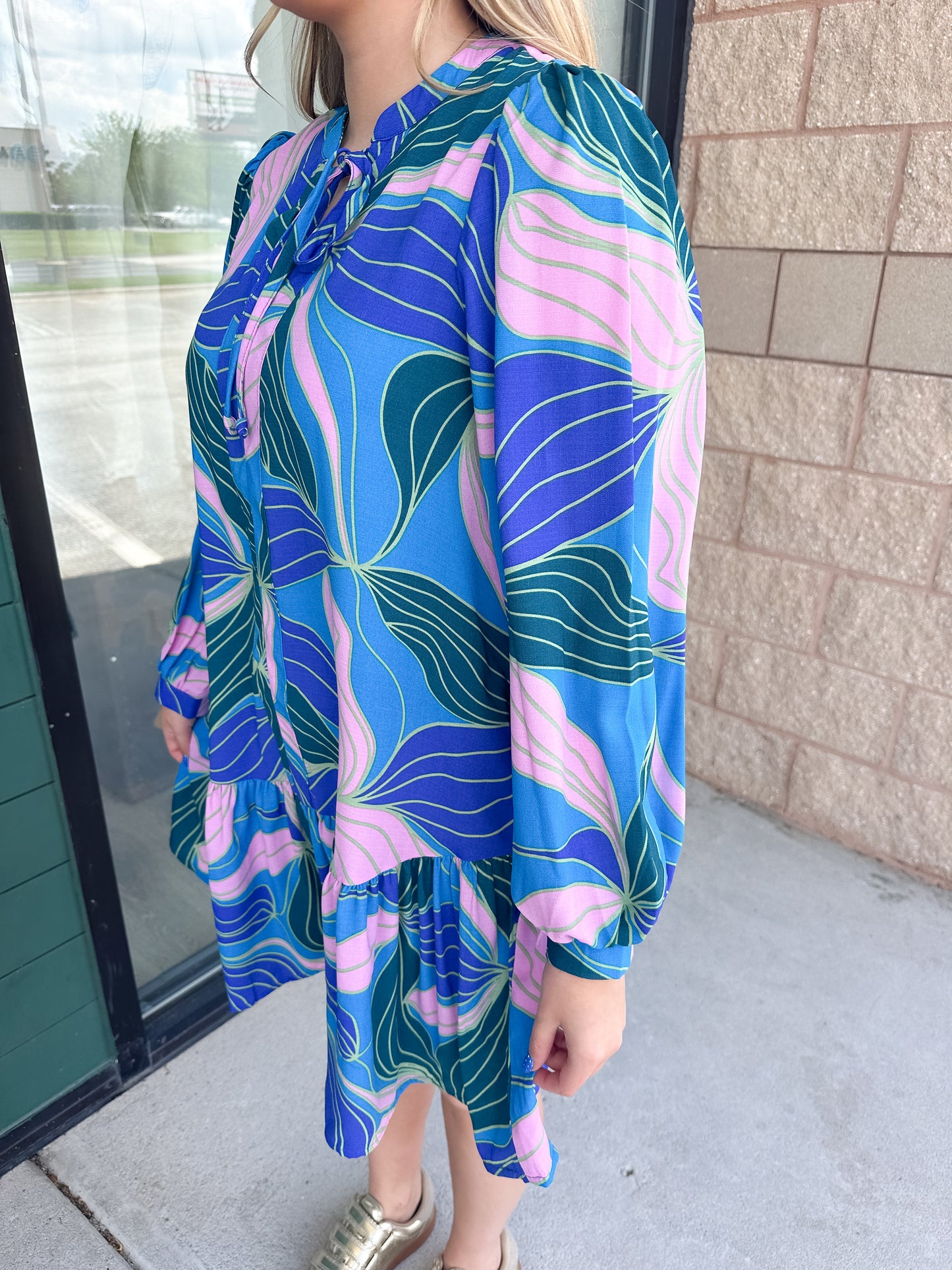 Natasha Dress - Glow Over Blue