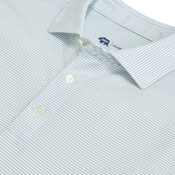Onward Reserve Tour Stripe Performance Pique Polo - Mallard Green