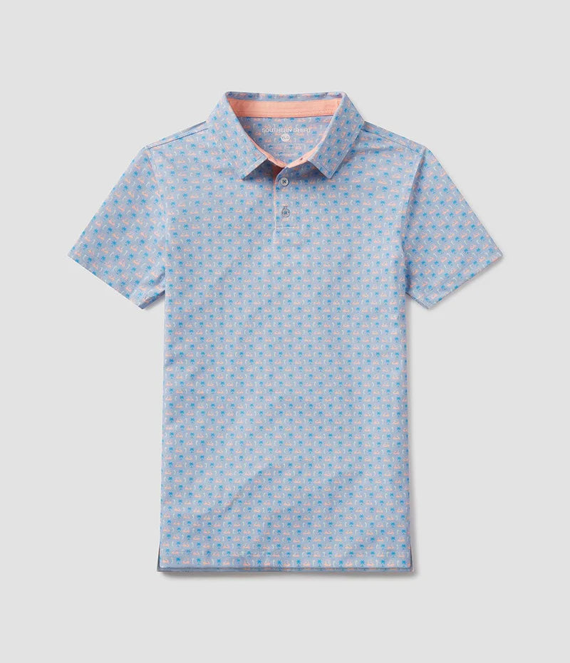 SSCO Youth Boys Par Fore Printed Polo - Hole in One