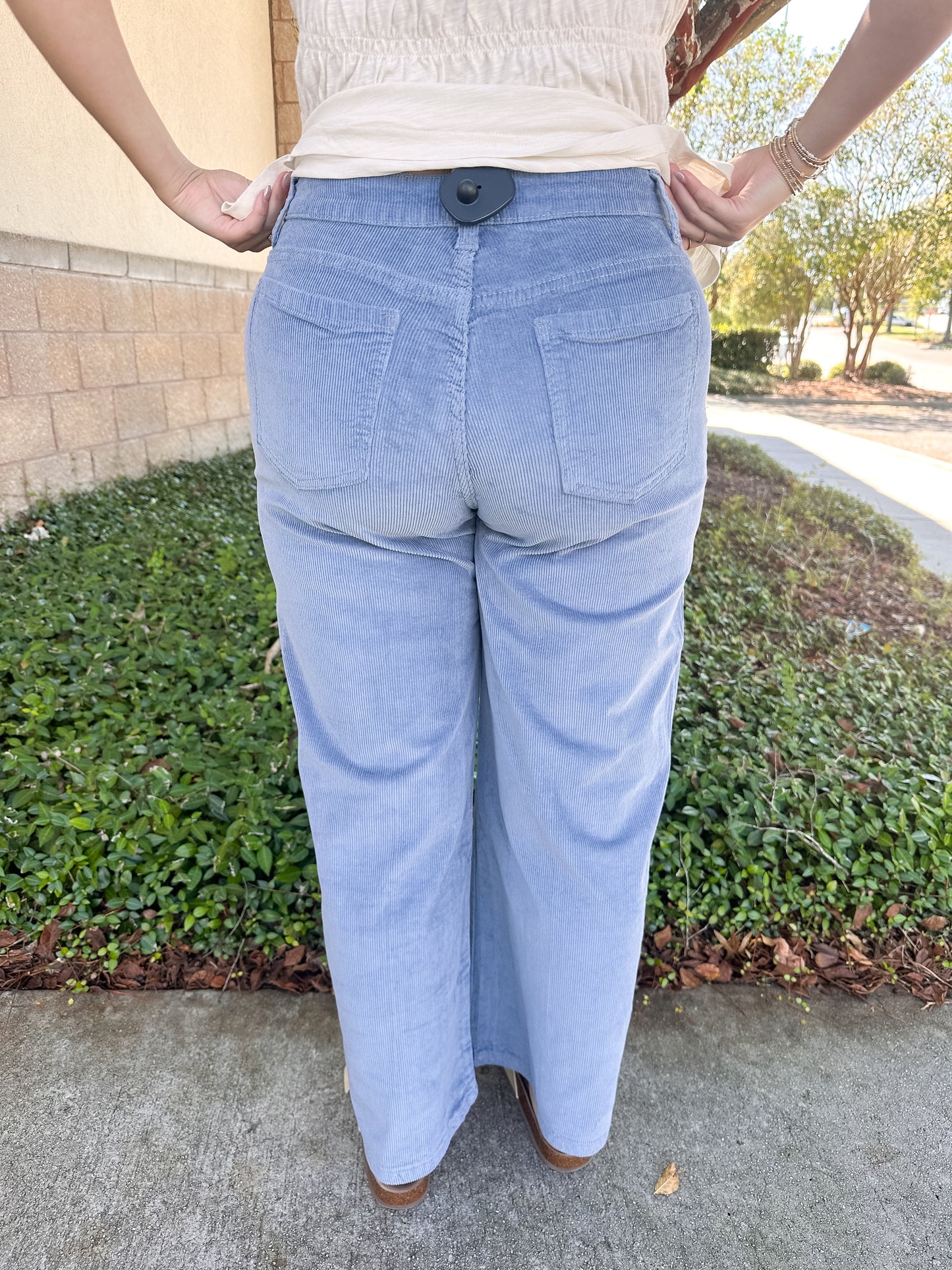 Abby Corduroy Pants - Blue