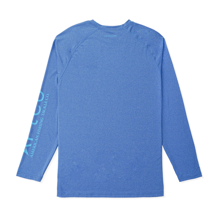Aftco Men’s Samurai L/S Tee - Brilliant Blue Heather
