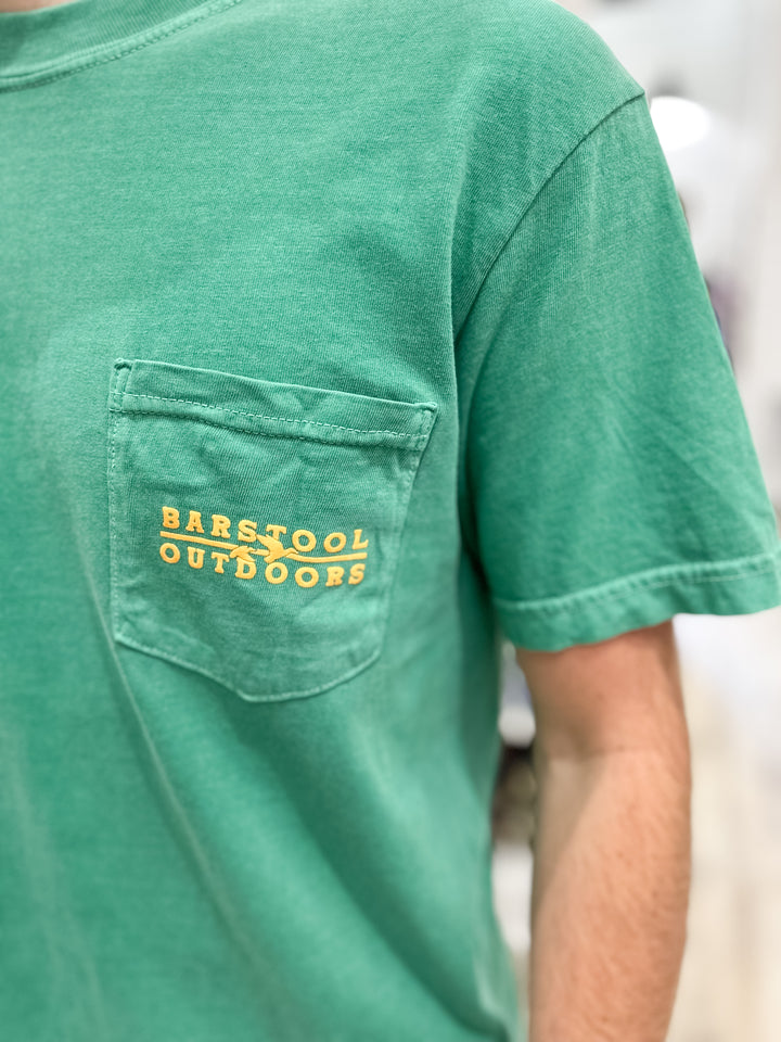 Barstool Sports Outdoors Duck Hunt Lab S/S Pocket T-Shirt - Grass