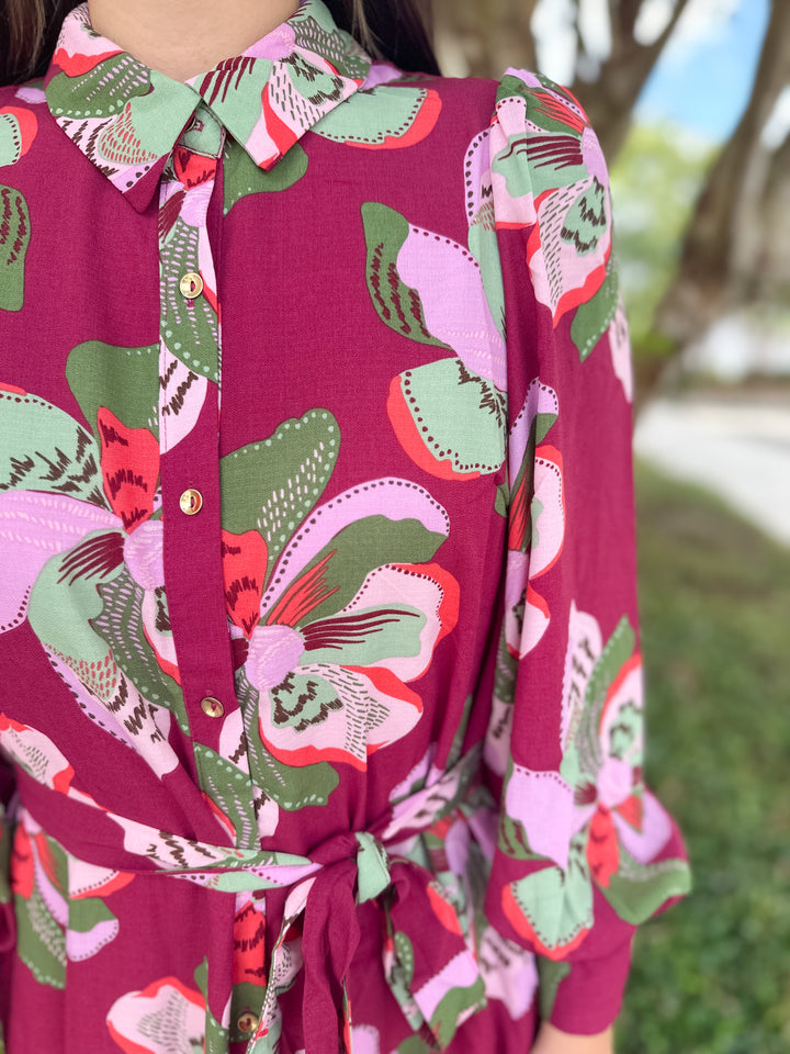 Ava Dress - Center Stage Plum