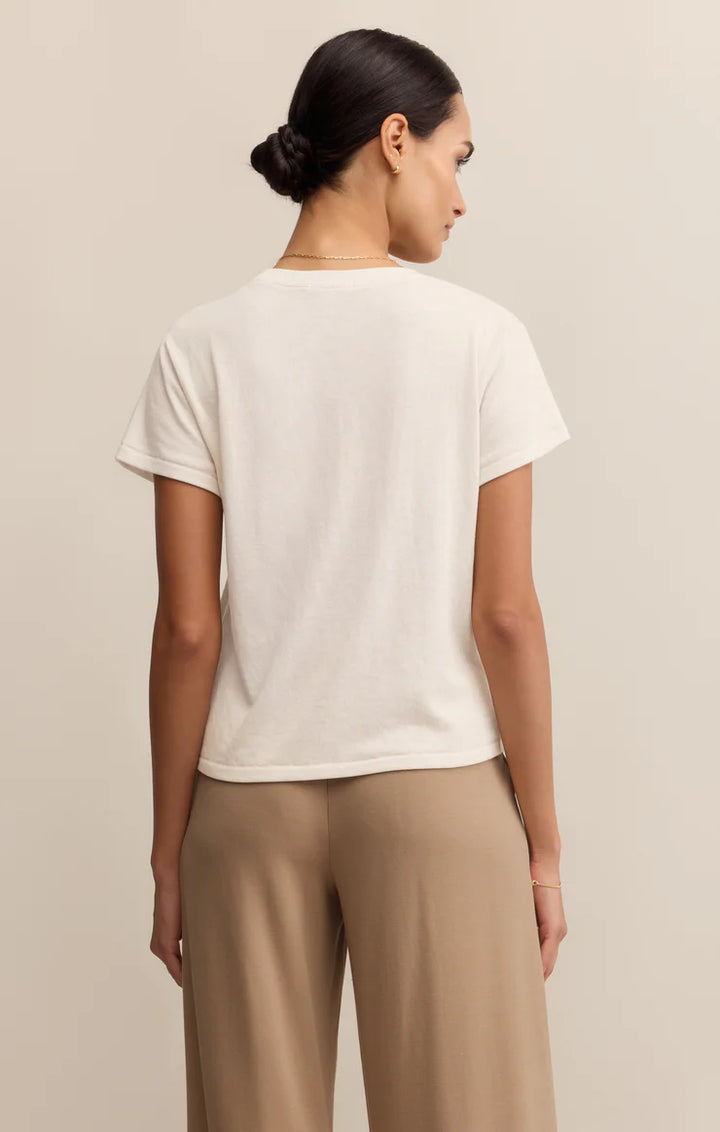 Tourist Knit Tee - Crystal