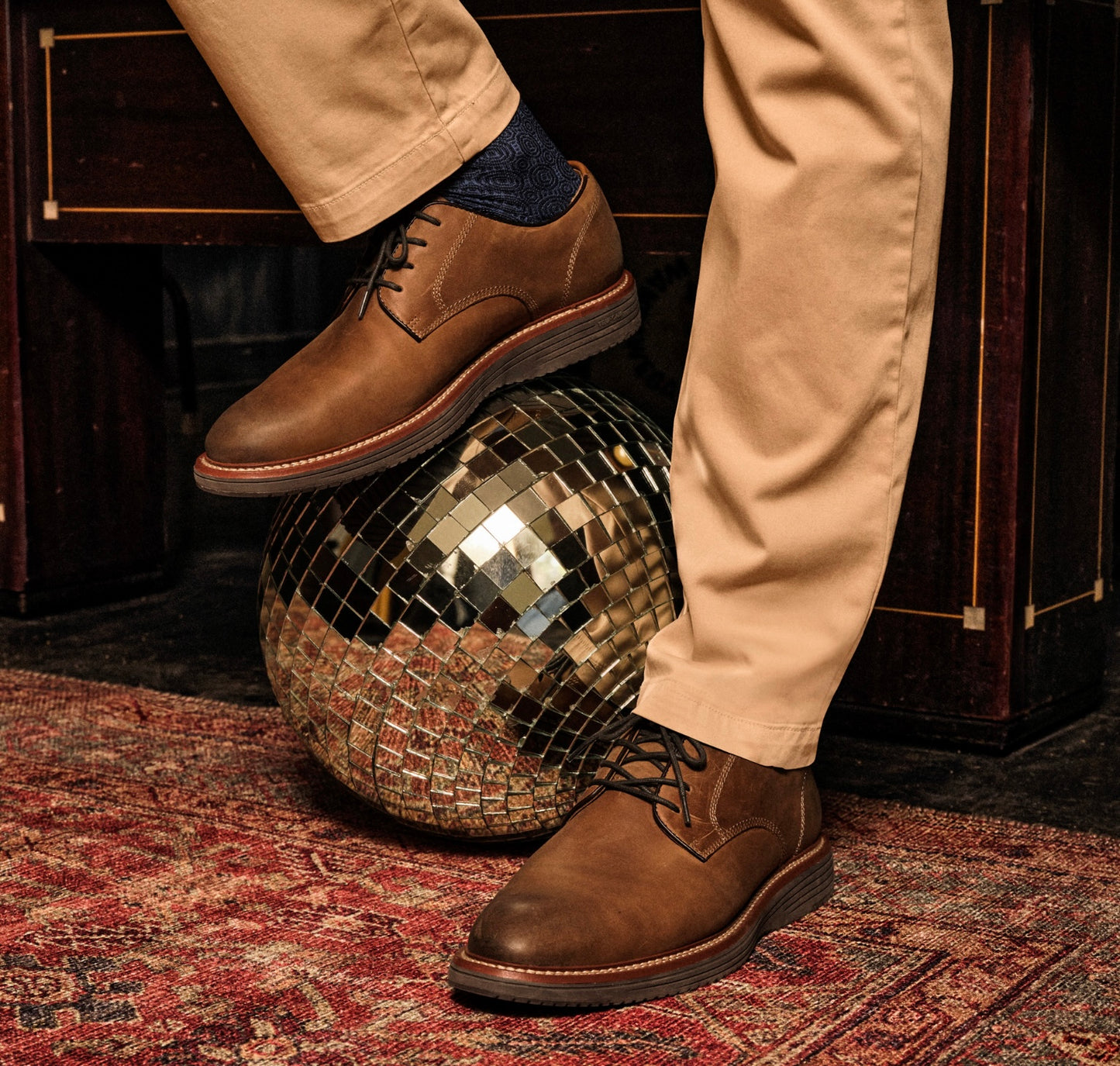 Johnson & Murphy Upton Leather Sneaker - Tan Oil Full Grain