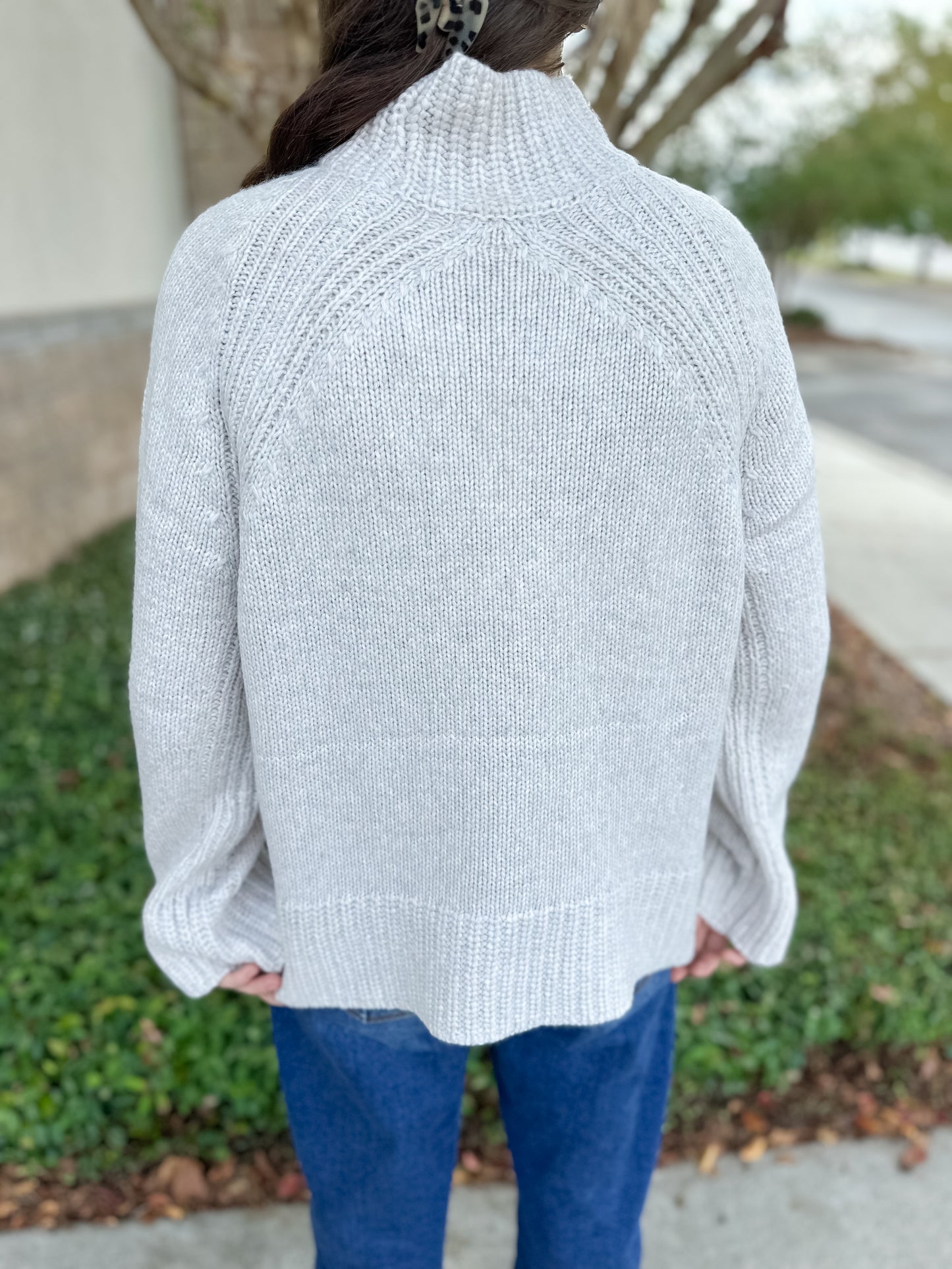 Emerge Funnel Neck Sweater - Beige