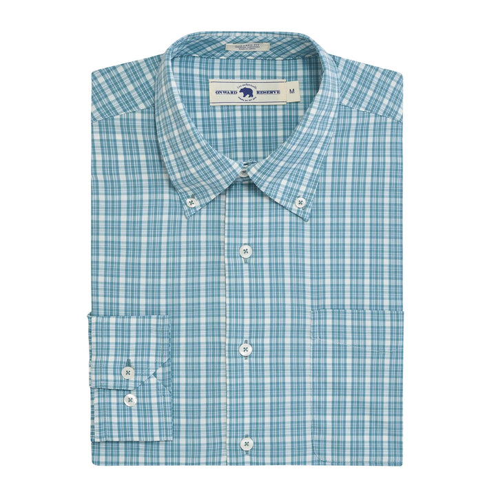 Onward Reserve Wright Tailored Fit Performance Button-Down - Surf