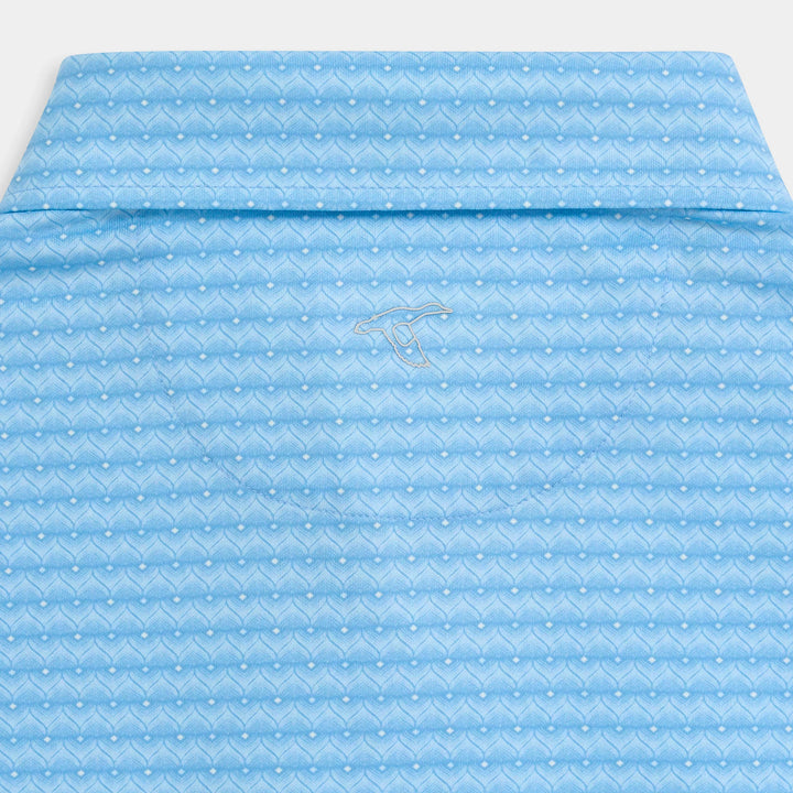 Genteal Spring ‘25 Printed Performance Polo - Peacock