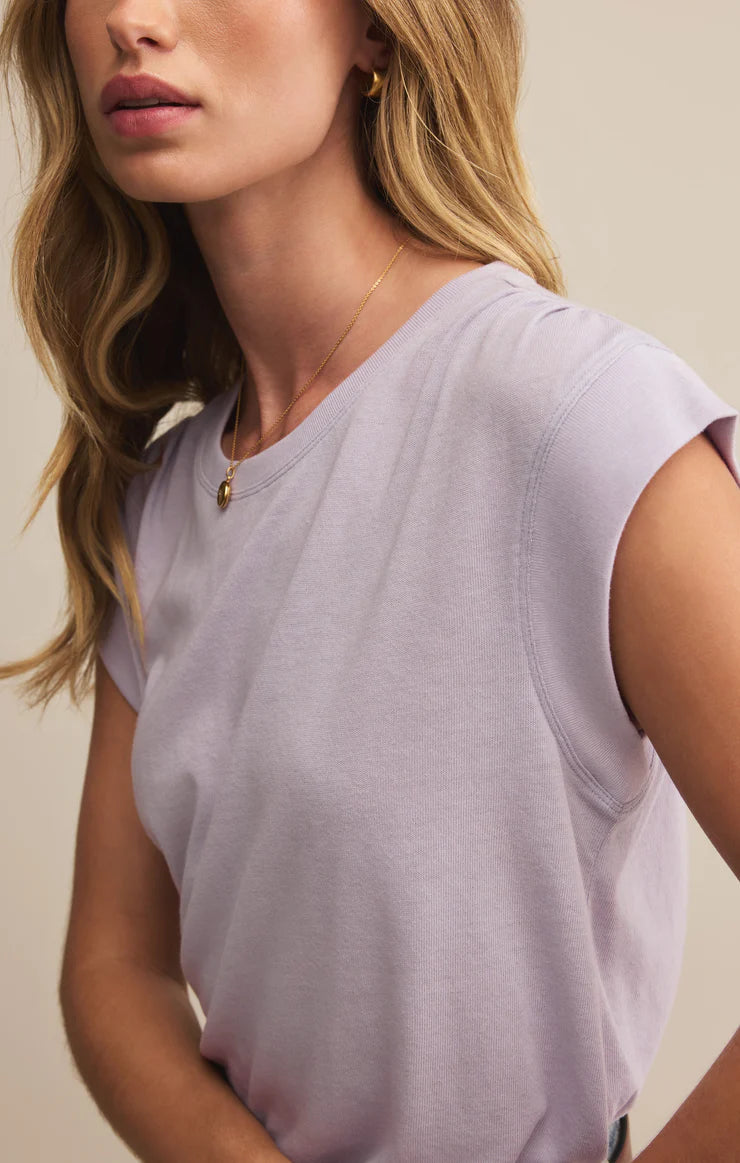 Whisper Knit Top - Lavender Ice