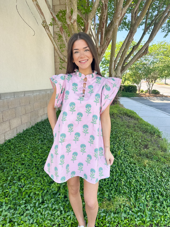 Jenna Frog Button Dress