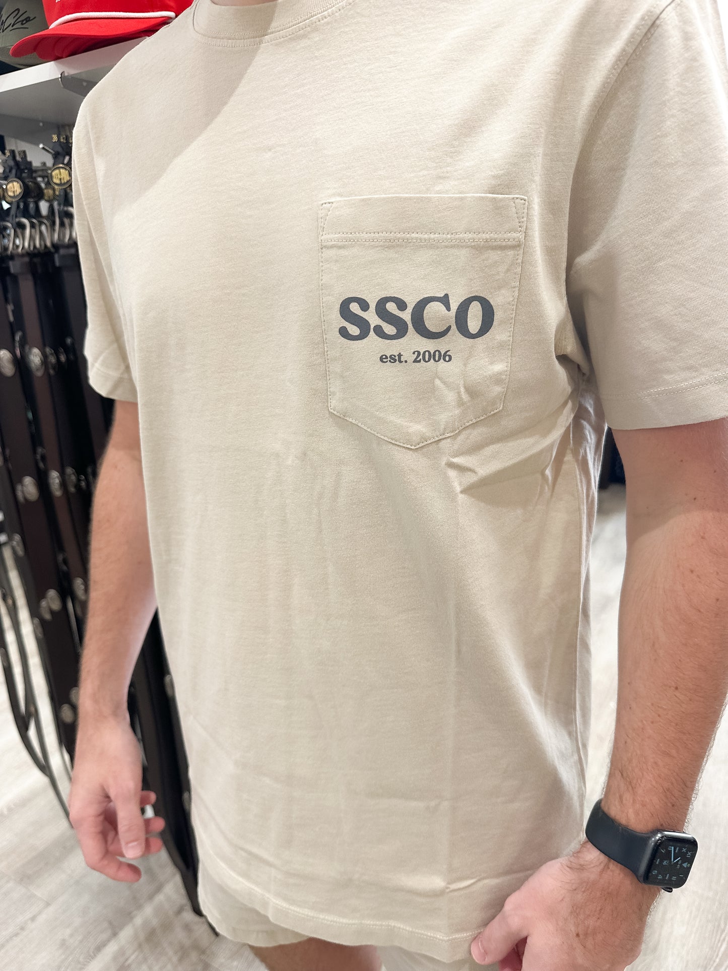 SSCO Men’s Camo Companion S/S Pocket T-Shirt - Taupe